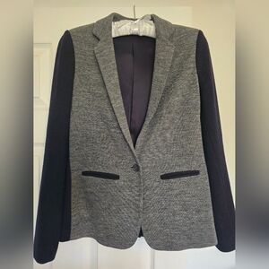 J. Crew Gray Navy Blazer